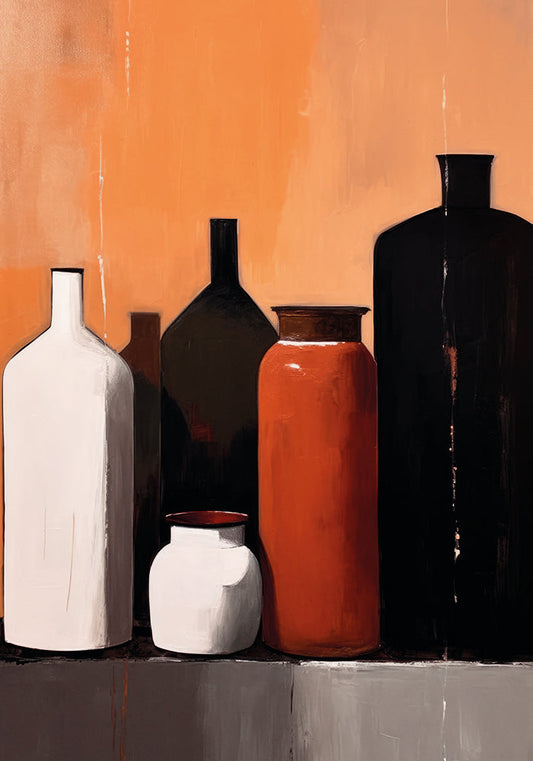 Still Life With Big Bottles